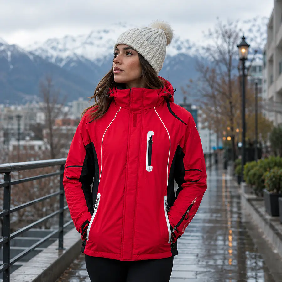 Parka Mujer Northland Xen Cardona Roja | Capucha, Bolsillos Impermeables y Diseño Outdoor