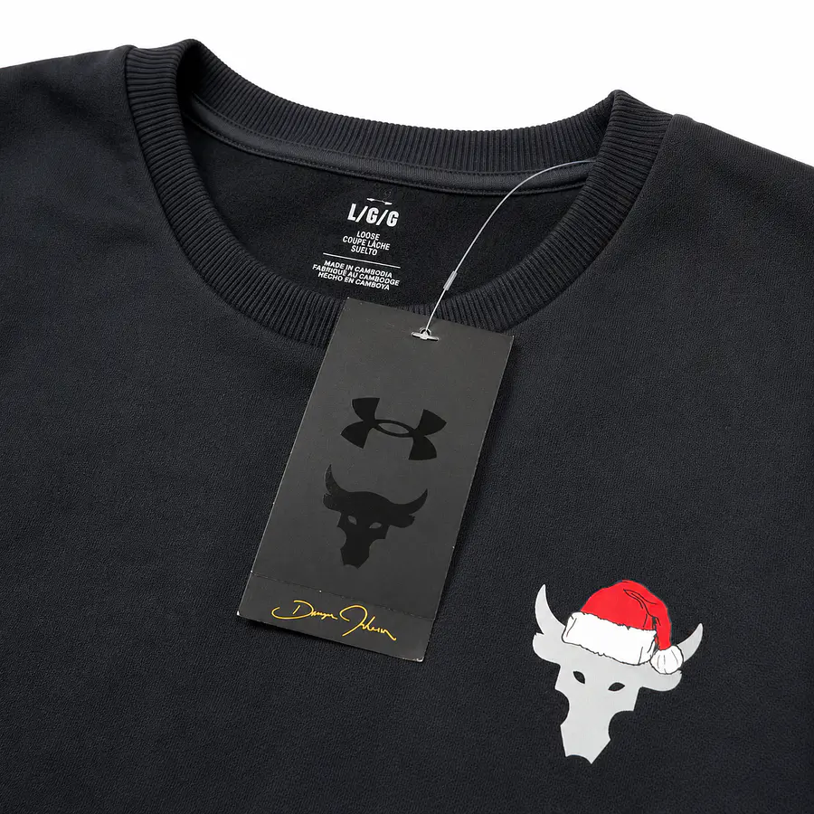 Polerón Under Armour Project Rock Red One Gains Crew Negro Hombre 6003008-001