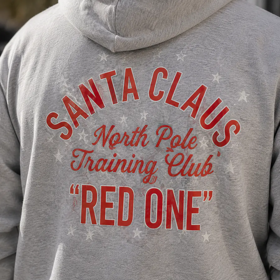 Polerón Hombre Under Armour Project Rock Red One Club Hoodie Gris | Fleece Premium Loose Fit