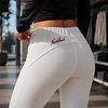 Pantalón Deportivo Mujer Northland PRO STR Paige LS Blanco | Stretch, Cintura Elástica y Corte Bootcut