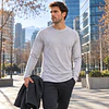 Primera Capa Hombre Northland Rib Grey Melange | Manga Larga, Algodón-Poliéster, Térmica y Calce Ajustado