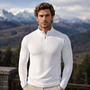 Primera Capa Térmica Hombre Northland Thermo Sport Blanca 1/4 Zip | Slim Fit