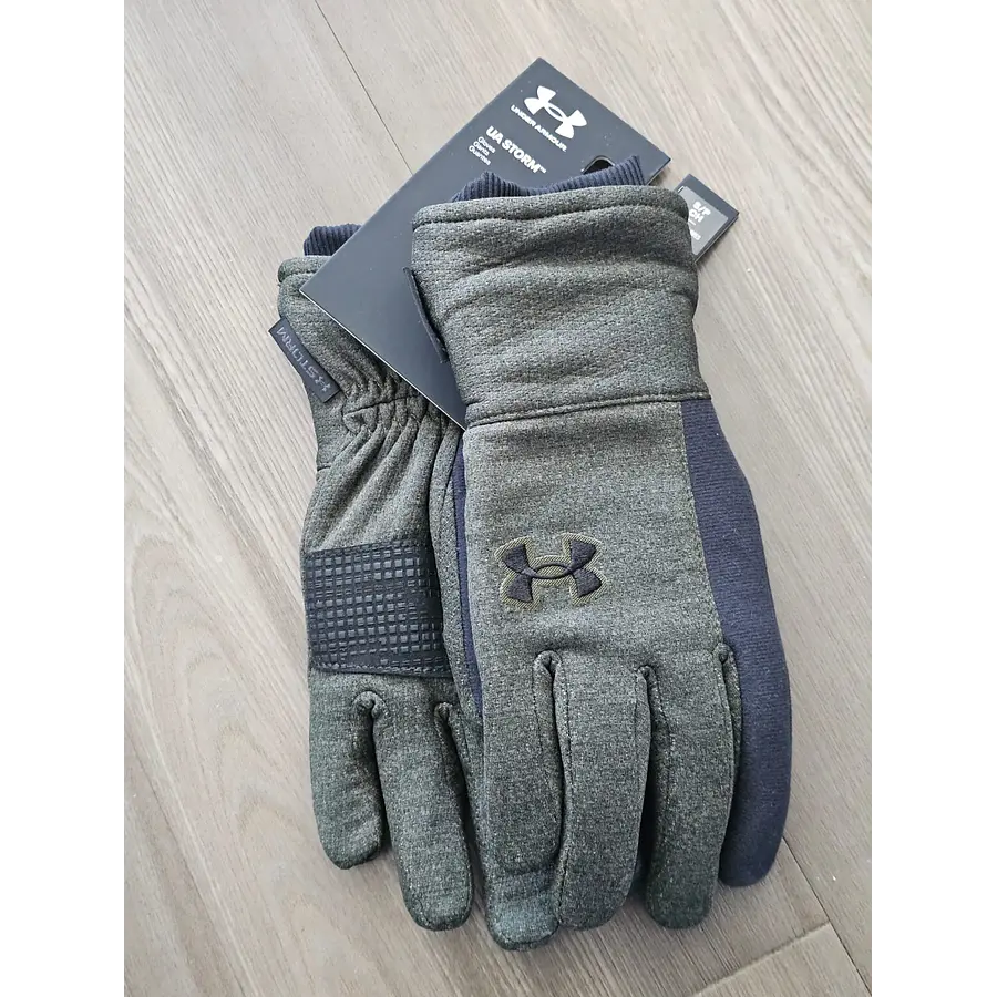 Guantes Under Armour Storm Hombre Verde | Repelentes al Agua, Táctiles y para Clima Frío