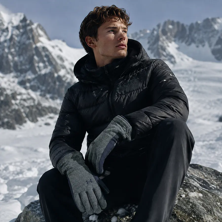 Guantes Under Armour Storm Hombre Verde | Repelentes al Agua, Táctiles y para Clima Frío