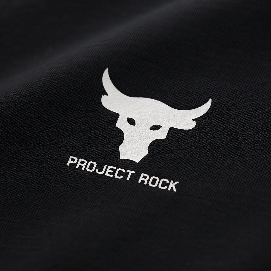 Polera Under Armour Project Rock Branded Hombre Negra 1387797-001 | Algodón Premium Training