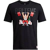 Polera Under Armour Project Rock Red One Believe Hombre Negra 6003011-001