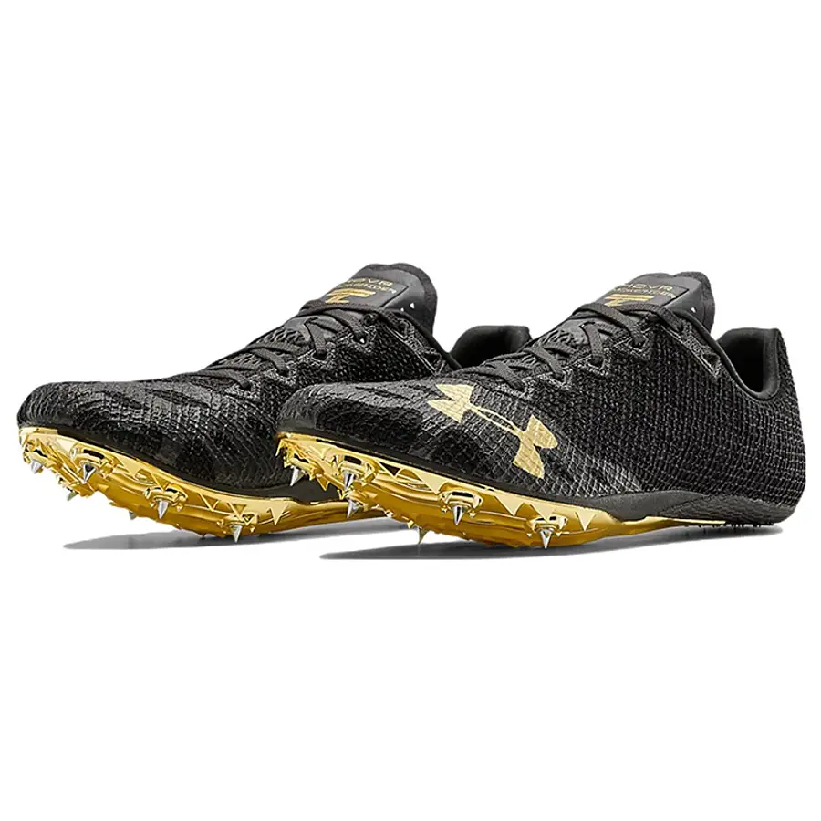 Zapatillas de Atletismo Under Armour HOVR Smokerider Unisex Negro/Dorado 3021831-004 | Clavos