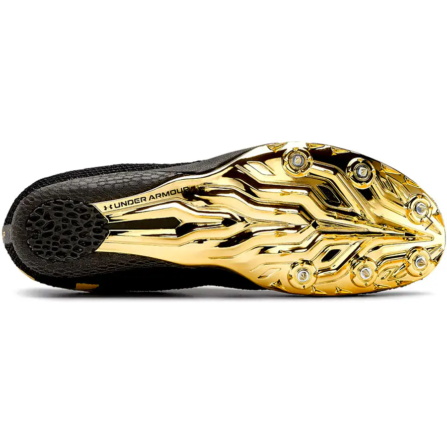 Zapatillas de Atletismo Under Armour HOVR Smokerider Unisex Negro/Dorado 3021831-004 | Clavos