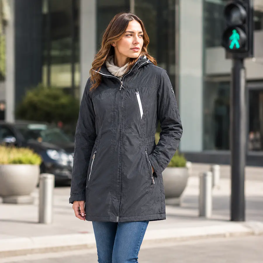 Parka Impermeable Mujer Northland Carrie RS XT 3000 Negra 02-070371