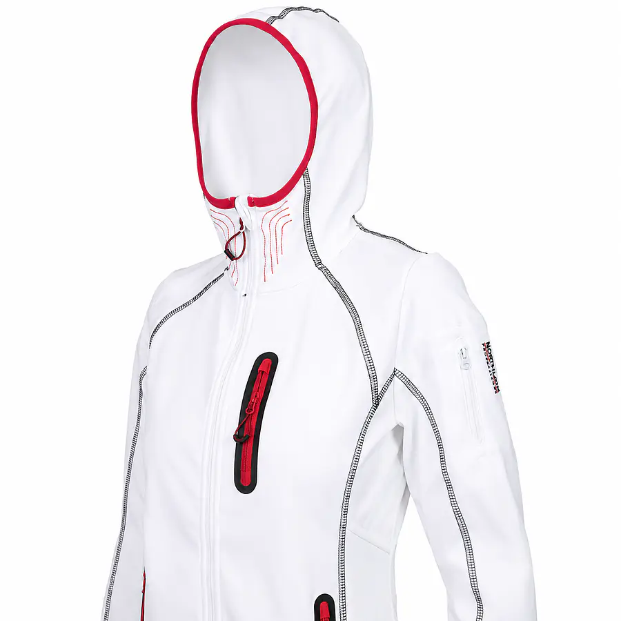Chaqueta Softshell Mujer Northland Summer Bahiti White 02-0439316 Térmica