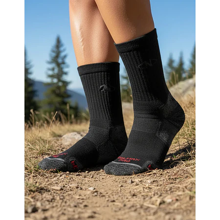 Calcetines Trekking Northland Hiking Coolmax 02-008290 Negro | Unisex, Transpirables y Anatómicos