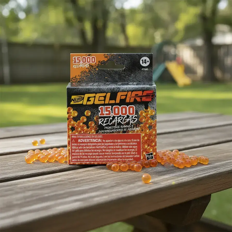 Recarga Nerf Pro Gelfire 15.000 Bolas de Gel F7265 Hasbro | Munición para Blasters GelFire