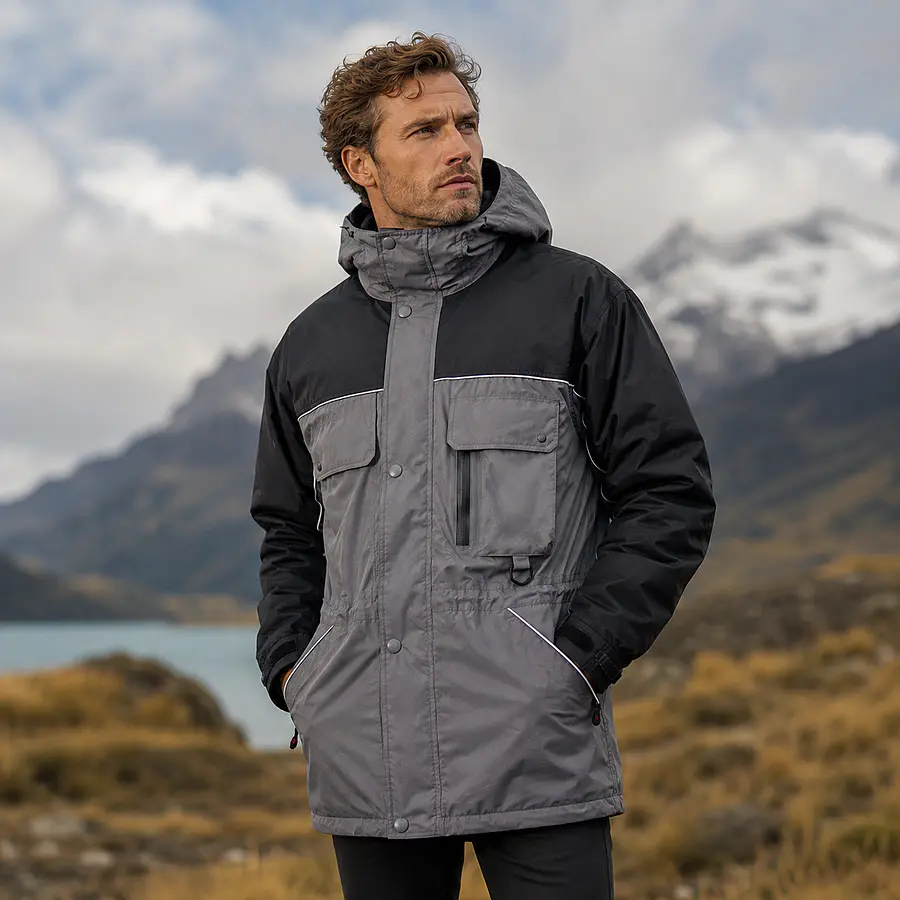 Parka Hombre 3 en 1 Impermeable con Micropolar Desmontable | Línea Corporativa Outdoor