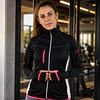 Polerón Deportivo Mujer Northland Pro Stretch Paige Negro | Full Zip, Liviano y Elasticado 02-046341