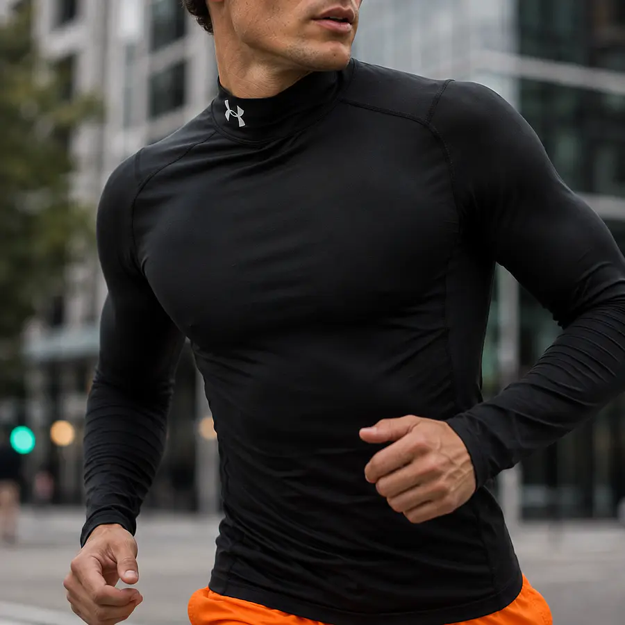 Primera Capa Térmica Hombre Under Armour ColdGear Compression Mock Negra 1366072-001