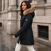 Parka Mujer Northland Exo Sport Leni Dark Navy 02-0850414 | Abrigada con Capucha y Pelo Sintético
