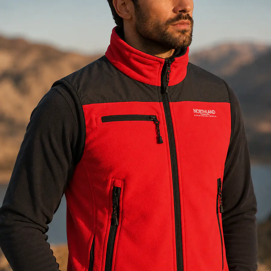 Chaqueta de Polar Sin Mangas Hombre Northland Gravity XT Rojo 02-000740 