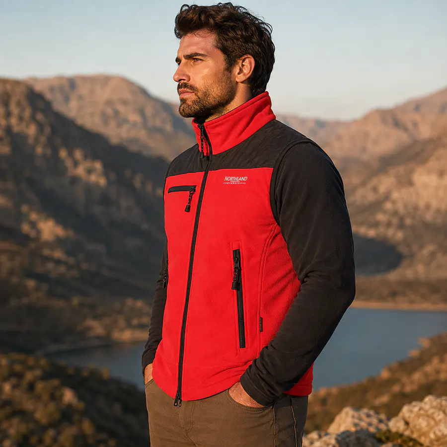 Chaqueta de Polar Sin Mangas Hombre Northland Gravity XT Rojo 02-000740 