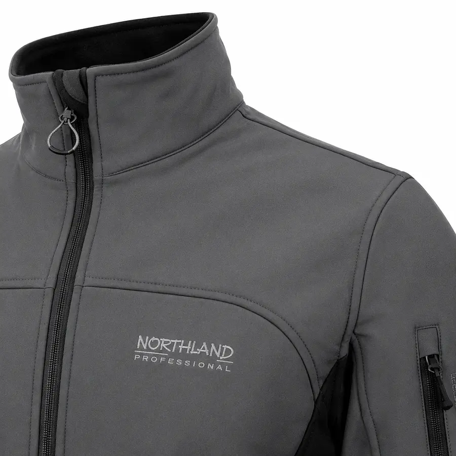 Chaqueta Softshell Hombre Northland Base Shell Georgia Gris/Negro | Cortaviento Outdoor