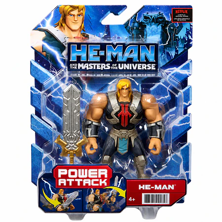 Figura He-Man Masters of the Universe Power Attack Mattel HBL66 14 cm