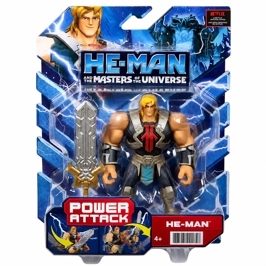 Figura He-Man Masters of the Universe Power Attack Mattel HBL66 14 cm