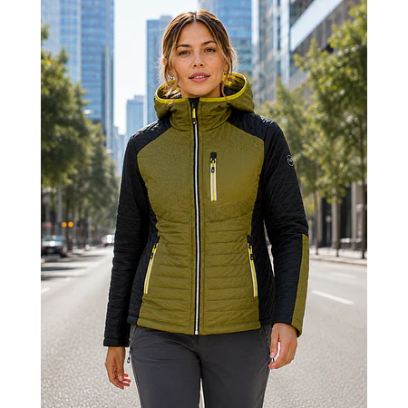 Parka Mujer Northland Vipera Microloft Térmica Ultraliviana Verde Pesto 02-0844260