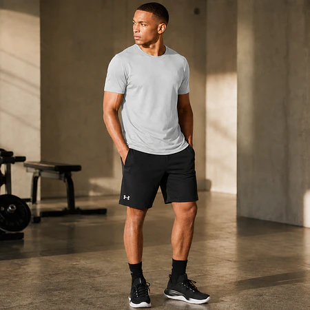 Short Hombre Under Armour Rival Terry Negro 1376770-001 | French Terry 80% Algodón
