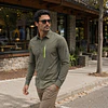 Camisa Outdoor Hombre Northland Alvaro Pro Dry STR Olive Secado Rápido 02-0828312