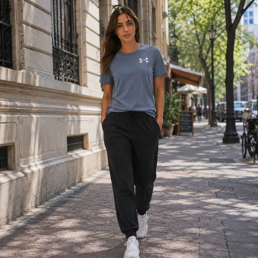 Polera Mujer Under Armour Logo 6003078-001 – Básica Deportiva de Algodón