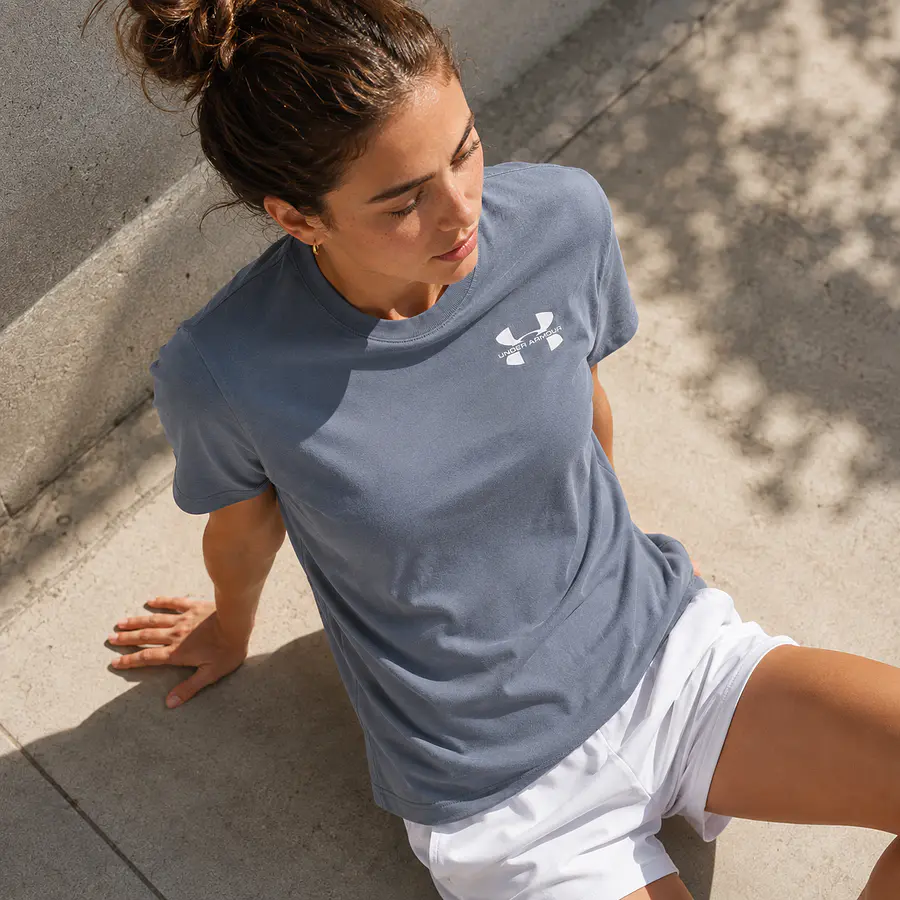 Polera Mujer Under Armour Logo 6003078-001 – Básica Deportiva de Algodón