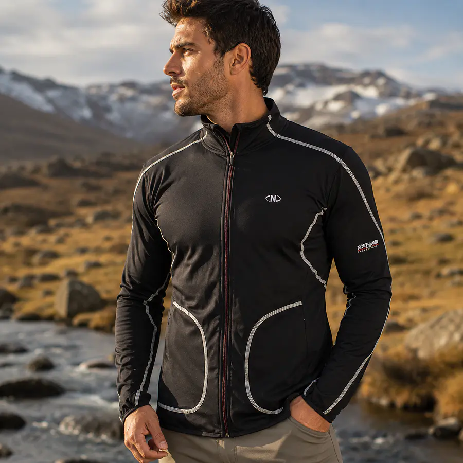 Polerón Deportivo Hombre Northland SpeedRunning JKT 02-042061 | Slim Fit, Stretch y Reflectante