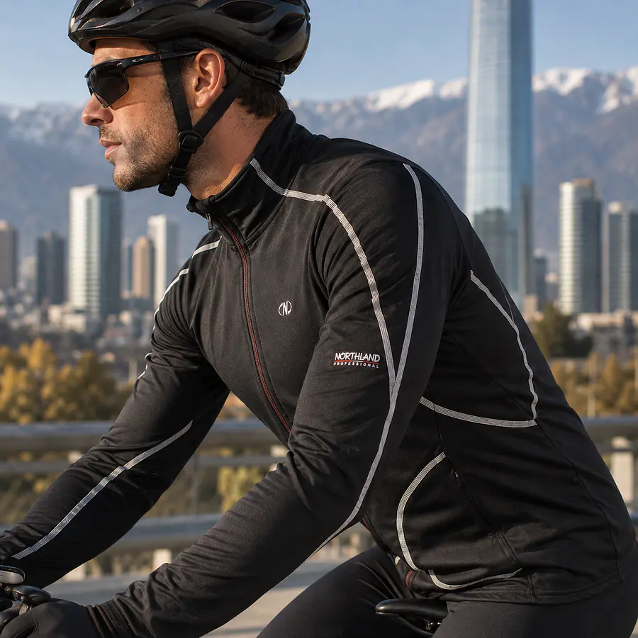 Polerón Deportivo Hombre Northland SpeedRunning JKT 02-042061 | Slim Fit, Stretch y Reflectante
