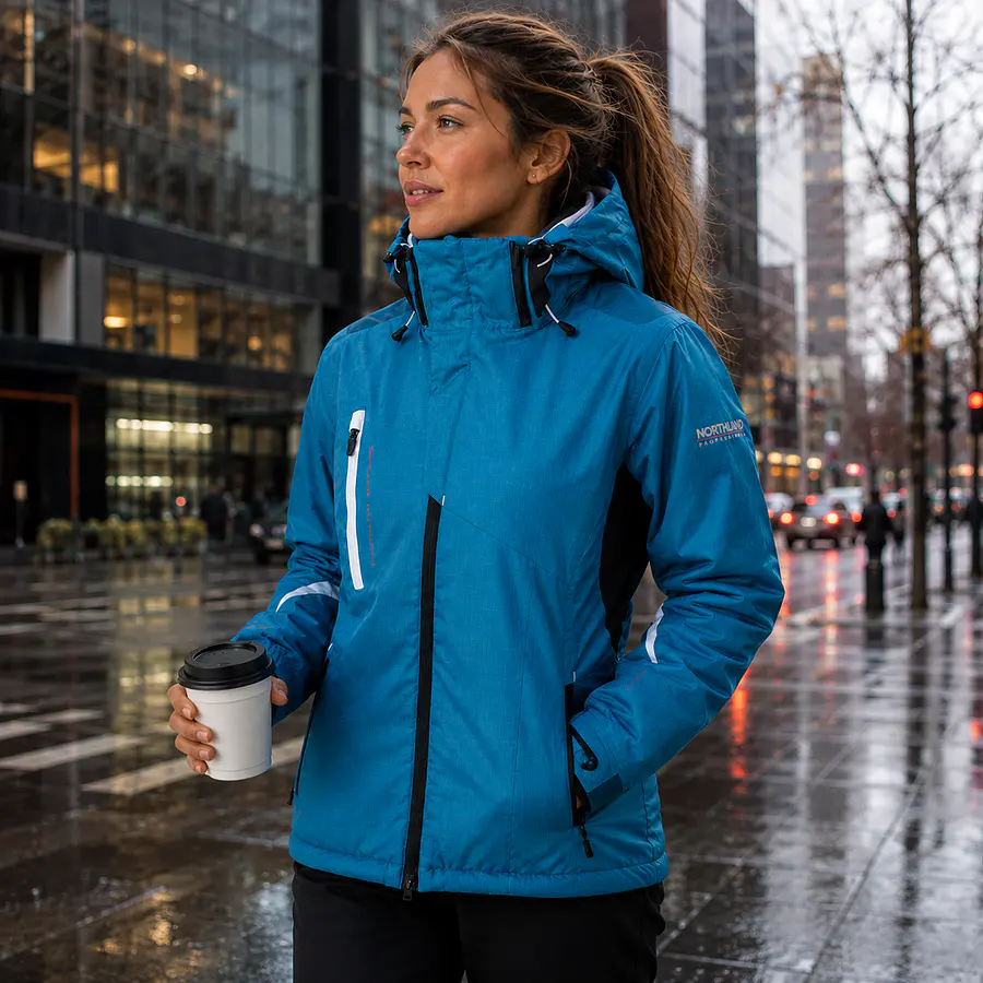 Parka Ski Mujer Northland Freeski Combi Cyan/Blue 3 en 1 Impermeable 10.000 mm 02-0480347