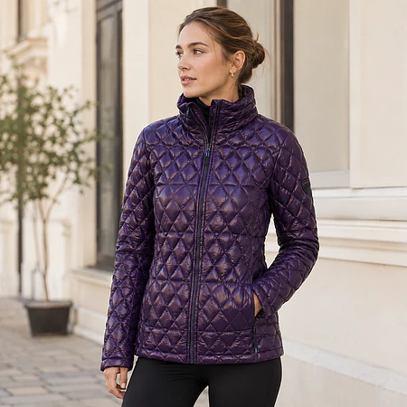 Parka Mujer Northland Twaina Pluma 90/10 Deep Purple | Duvet Natural, Ultraliviana y Abrigo Alto