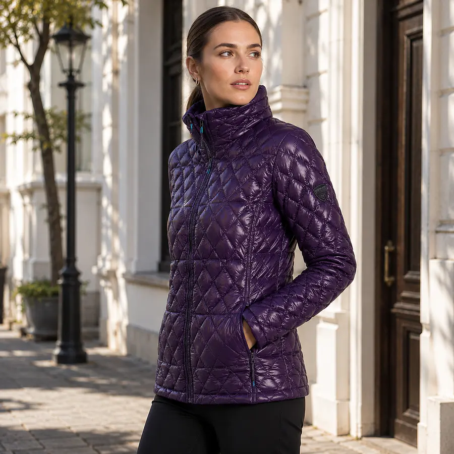 Parka Mujer Northland Twaina Pluma 90/10 Deep Purple | Duvet Natural, Ultraliviana y Abrigo Alto