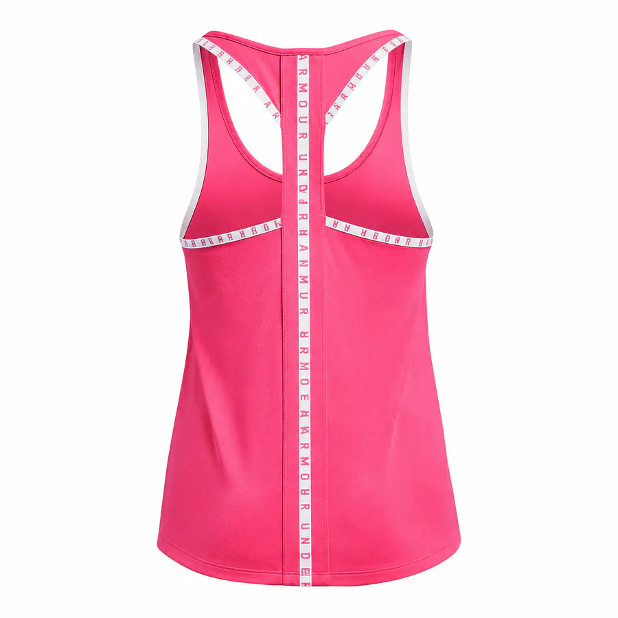Polera Niña Under Armour Knockout Tank 1363374-654 | 4-Way Stretch, Secado Rápido y Ultra Liviana