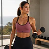 Peto Deportivo Mujer Under Armour Infinity Mid 1351990-554 | Soporte Medio, HeatGear y Acolchado Moldeado