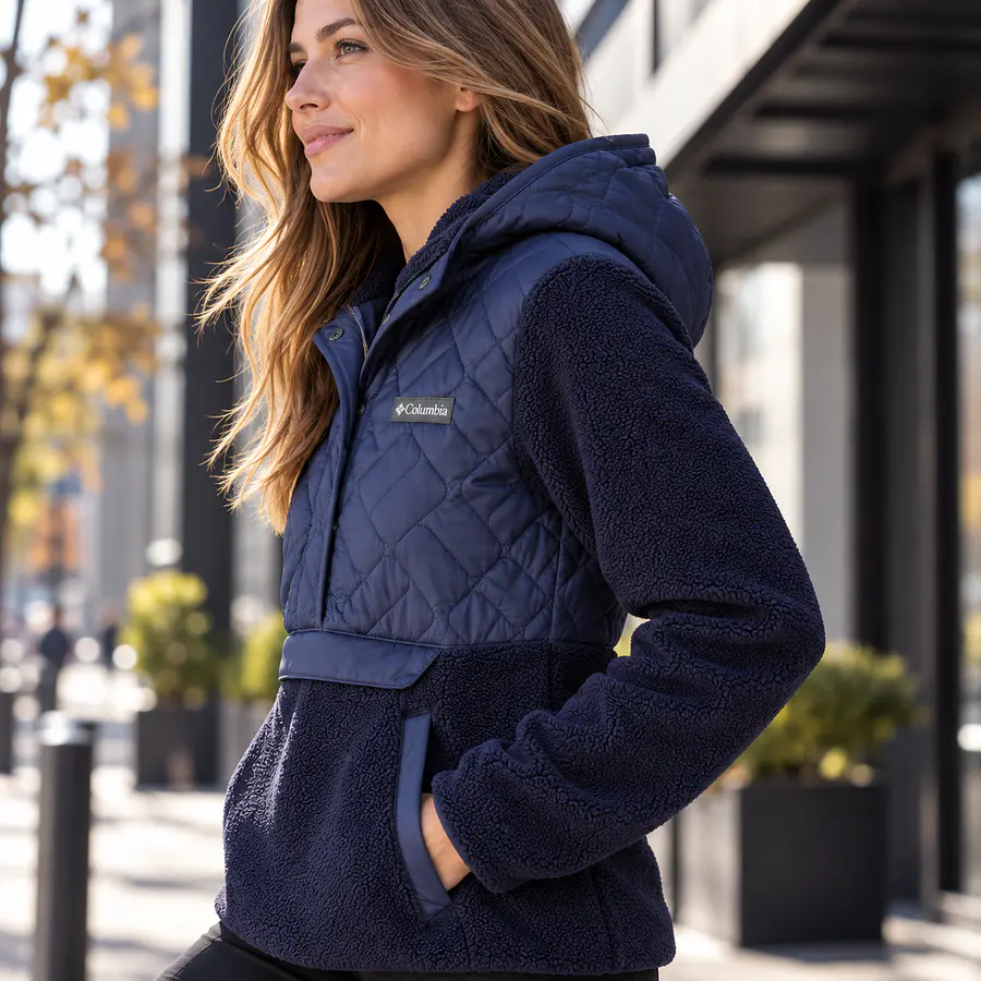 Chaqueta Polar Mujer Columbia Sweet View Azul 1958641-466 | Sherpa y Omni-Shield