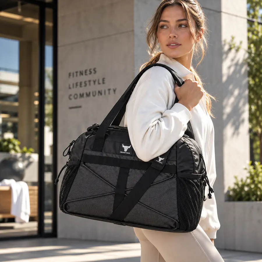 Bolso Deportivo Mujer Under Armour Project Rock 44L Negro 1362259-001 | Gym y Training