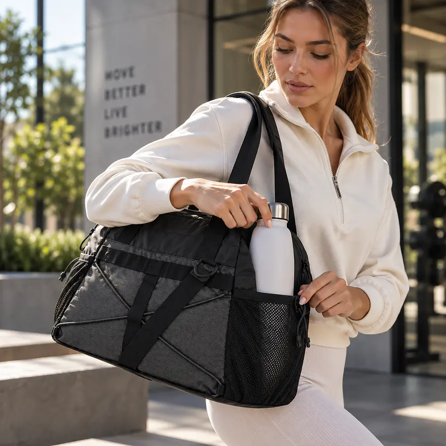 Bolso Deportivo Mujer Under Armour Project Rock 44L Negro 1362259-001 | Gym y Training