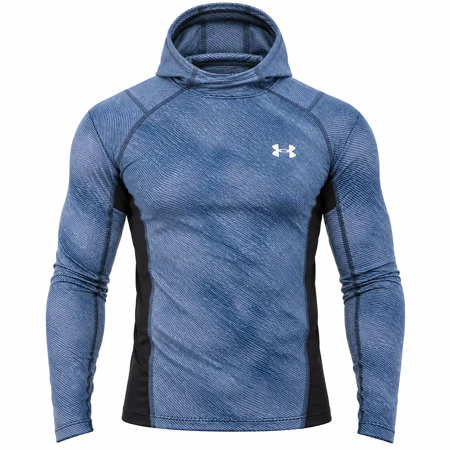 Primera Capa Hombre Under Armour ColdGear Infrared Grid 1387387-044 | Compresión Térmica con Capucha
