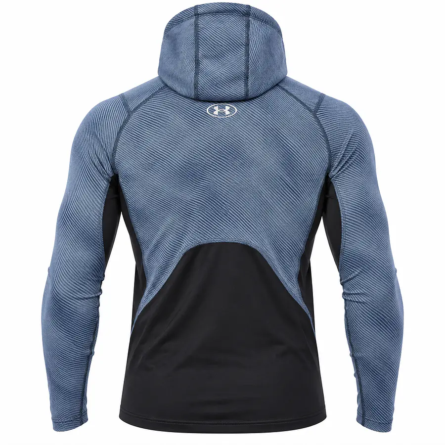 Primera Capa Hombre Under Armour ColdGear Infrared Grid 1387387-044 | Compresión Térmica con Capucha