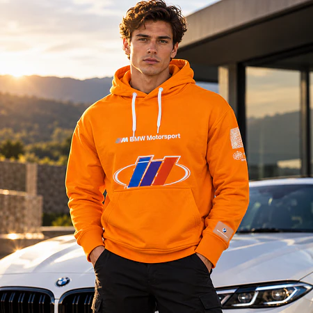 Polerón Hombre PUMA BMW M Motorsport Street Naranjo 531125-05