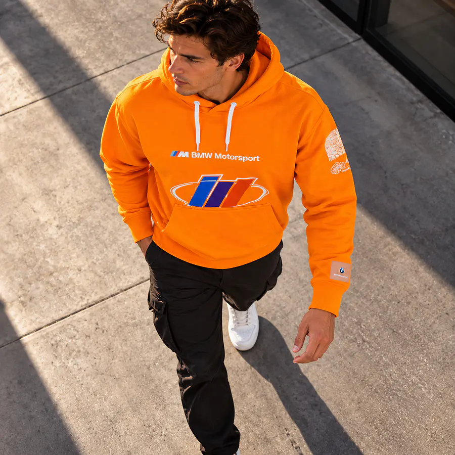 Polerón Hombre PUMA BMW M Motorsport Street Naranjo 531125-05
