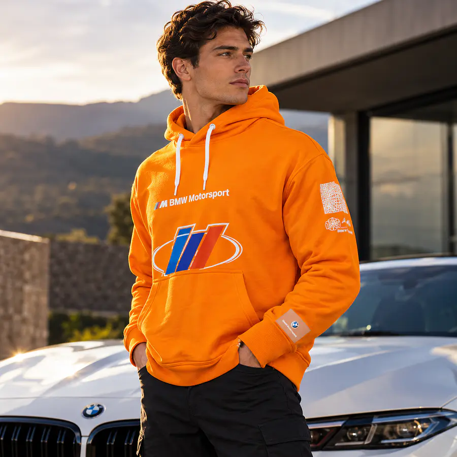 Polerón Hombre PUMA BMW M Motorsport Street Naranjo 531125-05