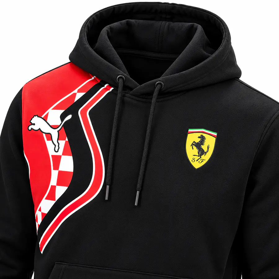 Polerón Hombre PUMA Scuderia Ferrari Race Premium Negro 535802-01