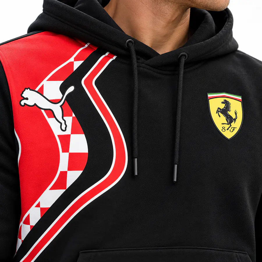 Polerón Hombre PUMA Scuderia Ferrari Race Premium Negro 535802-01