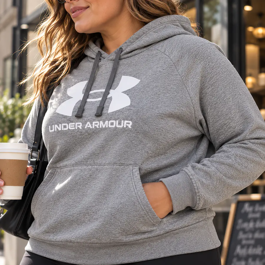 Polerón Mujer Under Armour Rival Fleece Lock Gris 1374403-012 XXXL