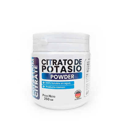 Citrato de Potasio en polvo 250gr