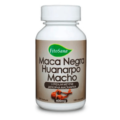 Maca negra con huanarpo macho - 100 cápsulas